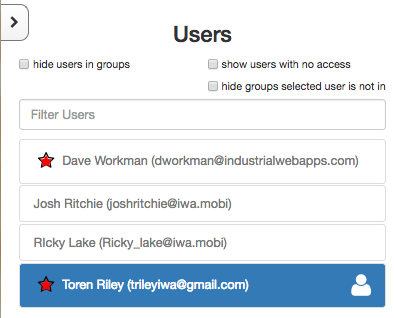 Filter Users